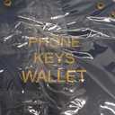 4 x Leather Catchall Valet Tray for Phone, Keys, Wallet (Navy Blue, 6.9 x 2.2 in)