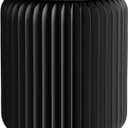 NOONTIDE Folding Stool - 17Inch Home Furniture 660lb Load Capacity Foldable Paper Stool - Eco-Friendly Kraft Paper Honeycomb Design,Foldable to 1.2", Modern Minimalist Stool for Living Room (Black)