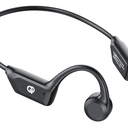 Bone Conduction Headphones, Open Ear Headphones Wireless Bluetooth with Mic, Superior Sound Running Headphones 10H Playtime, Comfortable Fit Waterproof for Music, Workouts, Travel