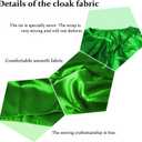 Wildarms Adult Superhero Capes- Halloween Vampire Capes, Adult Capes Cosplay Costume Party (Green)
