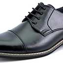 Bruno Marc Moda Italy Prince Men's Classic Modern Oxford Lace Dress Shoes (12 Wide, Black)