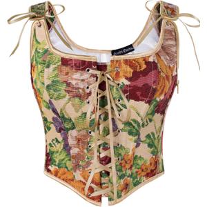 Scarlet Darkness Women Vintage Overbust Renaissance Corset Bustier Bodyshaper Tops (6)