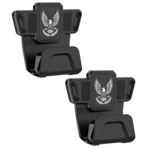Sgorlds Magnetic Car Gun Mount, Gun Holder Rack with Safety Trigger Guard Protection, Easy Conceal in Vehicle, Truck, Safes, Walls, Heavy Duty Car