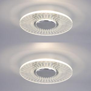 2Pack LED RV Ceiling Light Fixture with On&Off Switch, Crystal Acrylic 12V RV Wall Sconce Light for Motorhome Trailer Camper