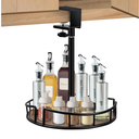 Under Shelf Basket - Hanging Organizer for Kitchen Cabinets, Pantry, and Laundry Room - Metal Rotating Design, Space-Saving Storage Solution - Durable and Easy to Install (11 Inch)