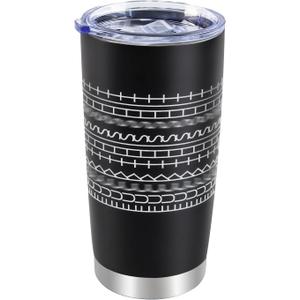 Hidden Message Coffee Mug 20oz, Gift for Work Bestie, Funny Coffee Mug, Modern Coffee Lover Gift for Friends, Family, Coworkers (Black)