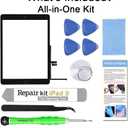  iPad 9 (9th Gen 2021) A2602 A2603 A2604 A2605 Screen Replacement Glass Touch Digitizer Repair Kit with Home Button & Tools - Only for iPad 9 9th Generation