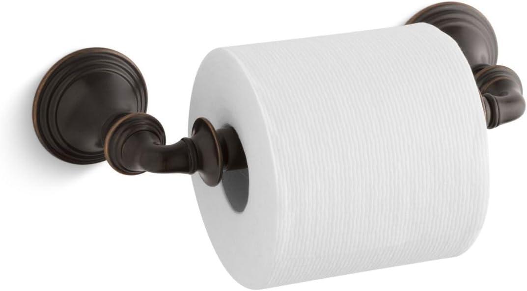 KOHLER K-10554-2BZ Devonshire Toilet Paper Holder, Secure Mount, Elegant Design, Oil Rubbed Bronze