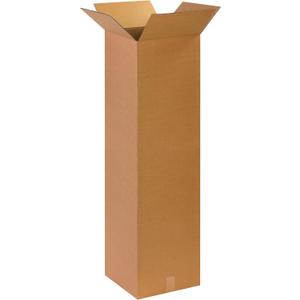 PARTNERS BRAND 14 x 14 x 48 Corrugated Cardboard Boxes, Tall 14"L x 14"W x 48"H, Pack of 10 | Shipping, Packaging, Moving, Storage Box for Home or Business, Strong Wholesale Bulk Boxes