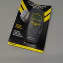 General Tools MMD4E Digital Moisture Meter, Water Leak Detector, Moisture Tester, Pin Type, Backlit LCD Display With Audible and Visual High-Medium-Low Moisture Content Alerts, Grays