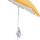 JEAREY 6.5ft Sun Shade Umbrellas, Portable Umbrella with Stand, Lightweight Sun Protection Free Standing Sport Umbrella for Outdoor Sports, Camping, Fishing, Patio, Beach, Yellow