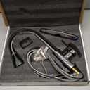 Kitchen Faucet with Pull Down SprayerStainless Steel Single Handle Kitchen Faucet1/3 Hole, Deck Plate IncludedSuitable for farmhouses, Campers, Laundry Rooms, RVs, and Bars (Chrome)