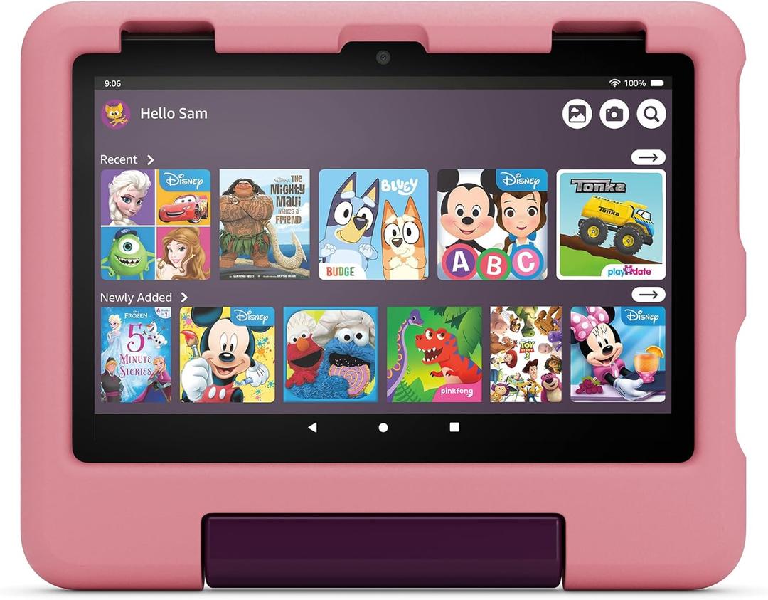 Amazon Kid-Proof Case for Fire HD 8 tablet (Only compatible with 12th generation tablet), Disney Princess