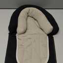 COOLBEBE Upgraded 2-in-1 Babybody Supports for Newborn Infant - Extra Soft Breathable Car Seat Insert Cushion Pad, Perfect for Carseat, Stroller, Swing, Bouncer, Black