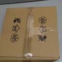 Drum Lamp Shades for Table Lamps 12" Top x 12" Bottom x 8" High Linen Lampshade Lamp Shade with E27 to E26/E14 Adapters for Floor Lamps Bedside Lamps, White fine lines, Assembly Required