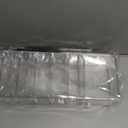 Electronics Organizer 7 Sections Clear Acrylic Cable Storage Bin Box Cord Holder with 20 PCS Reusable Fastening Fabric Cable Ties Straps Cord Wraps (7 Sections/with Cover)