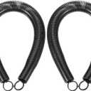 HARFINGTON 2pcs PVC Spring Tube Bender 34mm OD 520mm Long A Type Conduit Pipe Bender Bending Spring for Pipe Bending Devices in Home Hydropower, Black