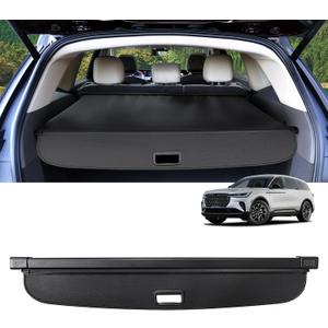 Cargo Cover for Lincoln Nautilus 2024 2025 2026 Accessories Retractable Trunk Cover Security Shielding Shade Cargo Luggage Cover Trunk Nautilus Privacy Protection (Carbon Fiber Texture)