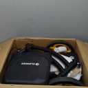 ELENKER Steerable Knee Scooter, Foldable Knee Walker with Basket Dual Braking System, Knee Scooters for or Angle and Injured Foot Broken Black