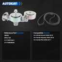 AUTOKAY 39092 Serpentine Belt Tensioner Assembly Fits for Honda Accord 2008-2010 Odyssey 2005-2010 Pilot 2006-2011 3.5L RE# 6PK2135 31170R70A01 31170RKB005