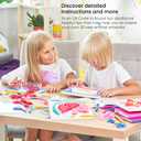 Arteza Kids String Art Kit, Set of 5 Sea Animal Designs, Plastic Pushpins, Art Supplies for Kids Craft Projects and Free Time Activities