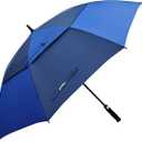 Golf Umbrella Large 58/62/68 Inch Automatic Open Golf Umbrella Extra Large Oversize Double Canopy Vented Umbrella Windproof Waterproof for Men and Women (Navy/Royal Blue)