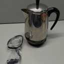 Farberware Electric Coffee Percolator, Stainless Steel Basket, Automatic Keep Warm, No-Drip Spout, 8 Cup