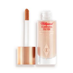 Charlotte Tilbury Hollywood FlawlessFilter - MultiUse Makeup Primer, Complexion Booster & Illuminating Liquid Highlighter with Sheer Coverage - Smooths & Blurs Skin (1 Fair - Neutral beige shade for fair skin tones)