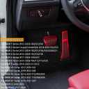 Thenice for BMW 3 4 5 7 Series X3 X4 X5 X6 X7 Anti-Slip Foot Pedals Aluminum Automatic Brake and Gas Accelerator Pedal No Drilling Covers -Red