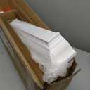 SRIWATANA White Floating Shelf, 24 Inch Solid Wood Storage Wall Shelf Display Ledge Shelvf Decor for Bedroom, Living Room, Bathroom, Kitchen - White