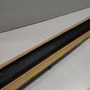 Door Draft Stoppers for Door, 39 Length Weather Stripping Door Seal, Strong Adhesive Door Sweep for Exterior and Interior DoorsBlack