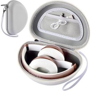 Headphone Case Compatible with Beats Solo 4/ Studio Pro x Kim Kardashian/ Solo3/ Studio3/ Solo2/ Solo Pro Bluetooth On-Ear Headphones Headset - White