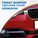 Front Bumper Tow Hook Cover Towing Eye Cap Fit for BMW F30 F31 3 Series 320i 328i 335i 2012 2013 2014 2015 51117293116 (Silver, Right Passenger Side)
