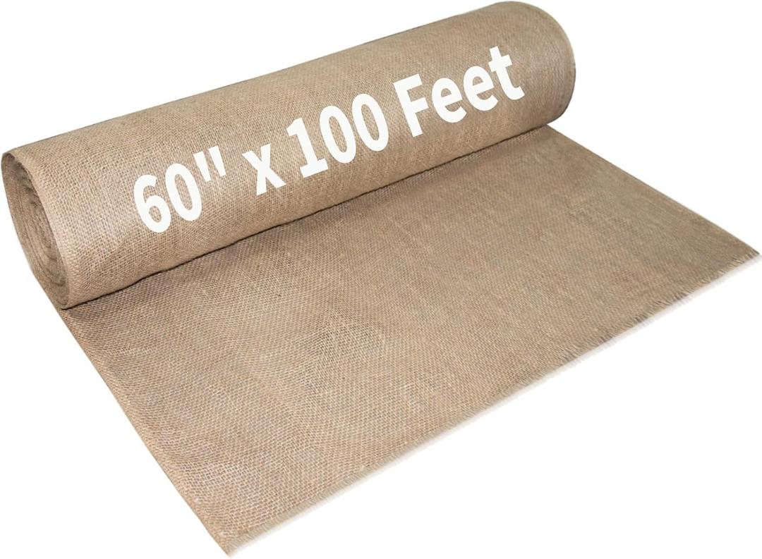 Burlap Fabric Roll 33 Yards – Burlap Fabric by The Yard for Tree Wrap, Garden Plant Cover, Weed Barrier, Landscaping & DIY Crafts, Ideal for Outdoor Winter Protection LPNPMHP6370721