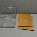 Trash Bags Holder, Stackable Trash Bag Dispenser with Bamboo Lid Extra Large Garbage Bag Holder for Kitchen, Laundry Room, Under-Sink Storage Organization 1 pack