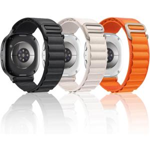 Nylon Bands Compatible for Samsung Galaxy Watch 8 Band 40mm 44mm/Galaxy Watch 8 Classic 46mm,Rugged Alpine Loop Breathable Sport Adjustable Strap Men Women