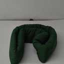 Huzi Infinity Pillow - Travel Neck Pillow - Versatile Soft 360 Support Scarf - Machine Washable - Home Travel Flight Road Trips Airplane Sleeping (Pine Green)