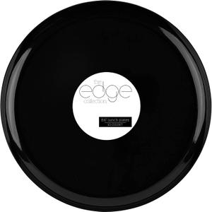 PLASTICPRO [30 Pack 8.6 Plastic Party Plates Edge Collection Black Premium heavyweight Elegant Disposable Tableware Dishes Black
