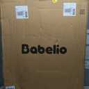 Babelio 36" Tall Baby Gate, 29-48" Auto-Close and Pressure Mounted Baby Gate for Stairs, Doorways, Hallway, PressGuard P7, Easy Walk Thru Pet Gate, Black