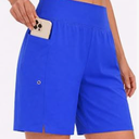 DIBAOLONG Women's Swim Shorts 7" High Waisted Quick Dry UPF 50+ Beach Board Shorts for Women with Liner & Pockets, Size M