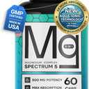 Spectrum 5 Magnesium | 5-in-1 Complex + 72 Trace Minerals for Enhanced Absorption | Irish Sea Sourced | 500mg per Serving | Made in USA, Third Party Tested, GMP Certified, Expiry: 04/2028