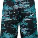 ELETOP Men's Swim Trunks Quick Dry Bathing Suit Swimming Board Shorts Mesh Lining Beach Swimwear (XL)