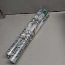 4 x Window Privacy Film with Cutting Grid, Non-Adhesive Stained Glass Window Film Decorative, Static Cling Privacy Window Film (Leaf Rainbow,17.5 X 78.7 inch)