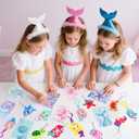 Roaring Good Time Mermaid Party Favors Mermaid Party Decorations Mermaids Goodie Bags Little Mermaids Birthday Decorations for Sea Birthday Decor Baby Shower Rewards Pinata Supplies (Purple 1)