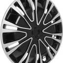 Amosfun Automotive Wheel Hub Covers 15.35 Inch Universal Vehicle Wheel Hub Cover Cap Car Exterior Accessory Easy Installation
