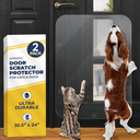 PROTECTO 2 Pack 35.5x24 Door Protector from Dog Scratching Cat & Dog Scratch Guard for Indoor/Outdoor Use Easy Install on Walls, Glass, Screen Doors