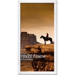 A PLUS MAX 10x20 Picture Frame White Light Weight Wall Mount