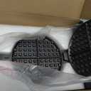 Cast Iron Waffle Maker Stove Top Bundle (5-Pieces) for Camping Grill or Stove Top