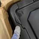 IRIS USA 20 Gallon Lockable Storage Bins with Lids, 6 Pack - Made in USA, Heavy Duty, Stackable Containers, Garage Organizing Bins Moving Tubs, Rugged Sturdy Equipment Utility Box - Black