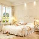 Canopy Bed Frame Full Size Bed,Bed Canopy Frame Sturdy Metal Poles Four Corner Bed Brackets Fit for Metal Bed Wood Bed Bedroom Décor